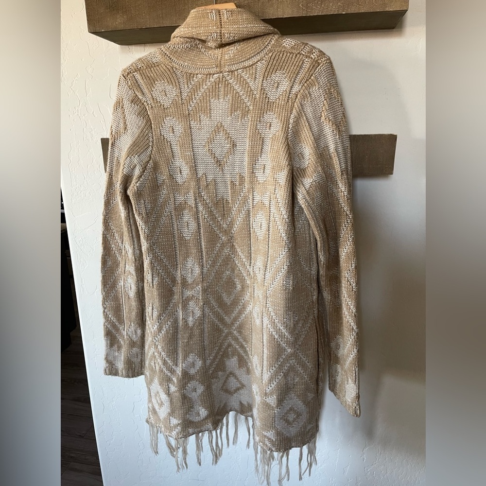 Mumu| Aztec Boho Print, Open Front Knit Cardiganl… - image 6